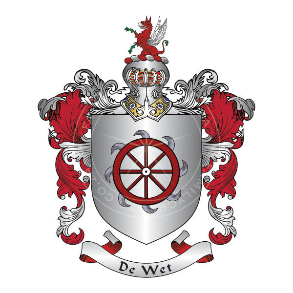 Buy De Wet Coat of Arms Online • Family Crests South Africa