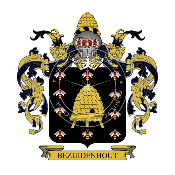Buy Bezuidenhout Coat of Arms Online • Family Crests South Africa